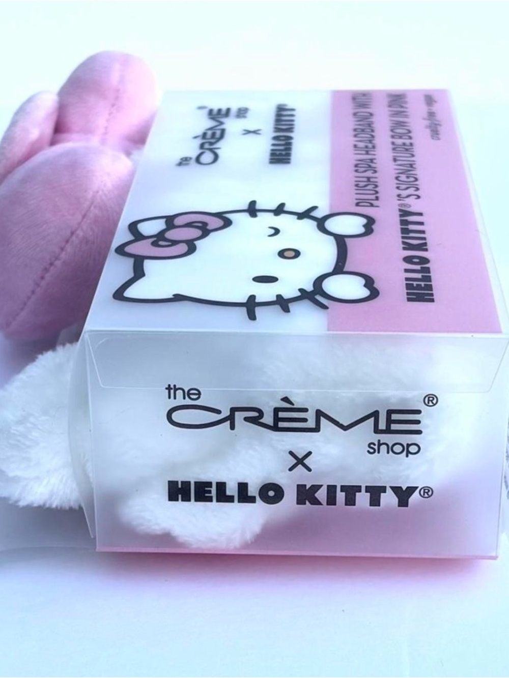 Hello Kitty Plush Spa Headband & Makeup Bag Set - Purple & Pink - Picture 7 of 8